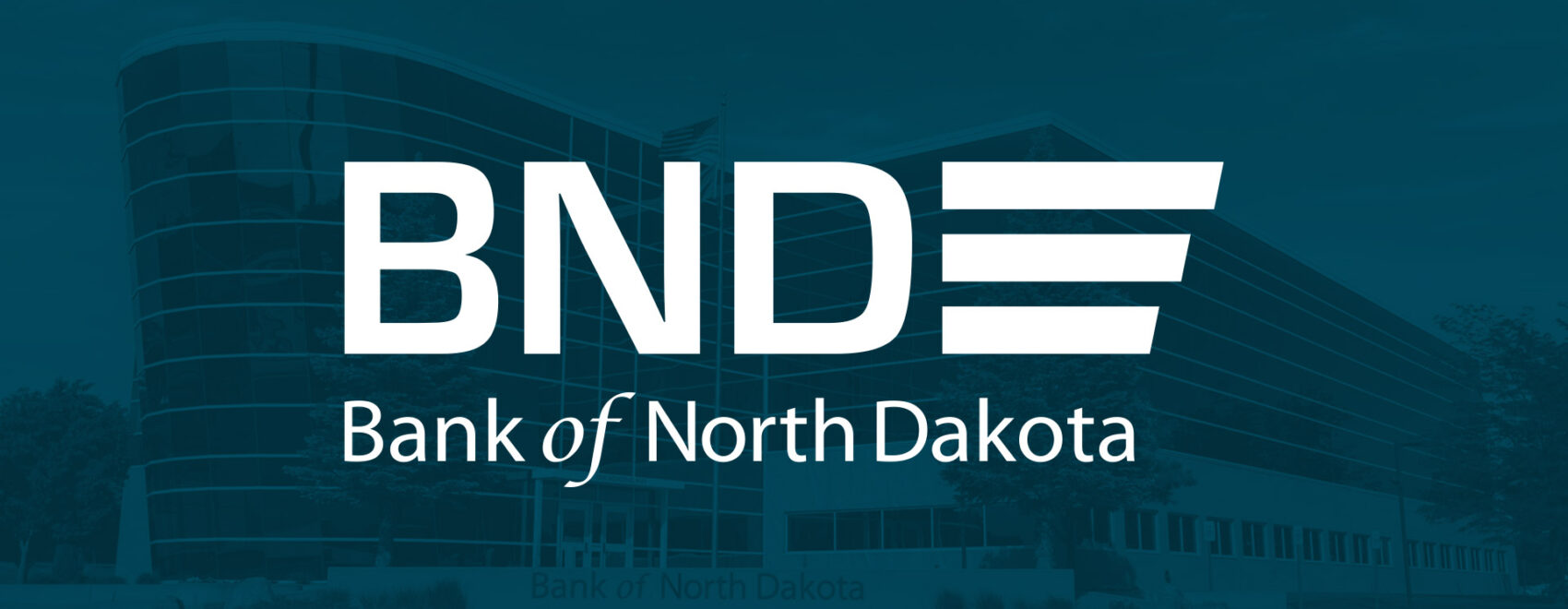 Photo of the BND logo with the Bank building in the background