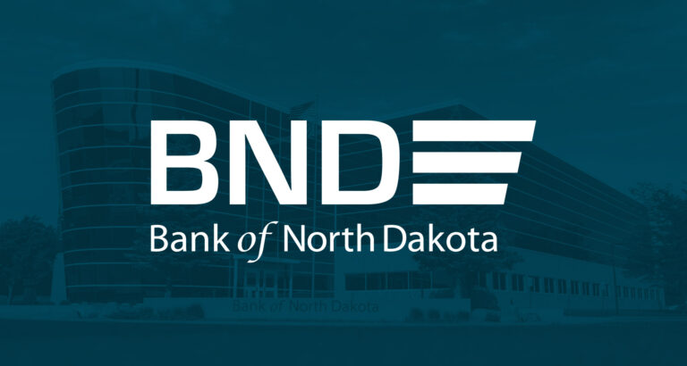 Photo of the BND logo with the Bank building in the background